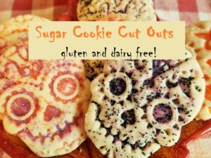 Sugar Cookie Skull Cut-Outs! Gluten and Dairy Free 