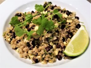 healthy and delicious quinoa with black beans